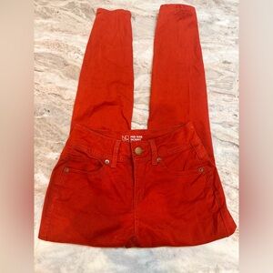 NOBO Mid Rise Skinny Jeans Rust Orange Juniors Size 7